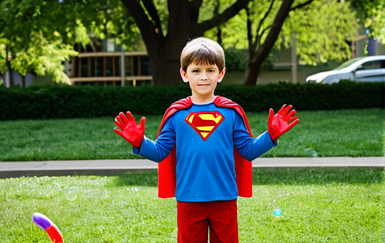번개맨 촬영 기법 - Telekinetic Kid**
"A young, determined child with telekinetic powers, fully clothed in a modest, ho...