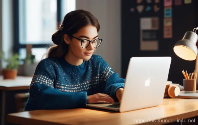 번개맨 모션 그래픽 - **Storytelling with Retro Motion Graphics:**
"A young female graphic designer, wearing a cozy ov...