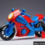 번개맨 캐릭터 상품의 진화 - A highly detailed collectible figure made from eco-friendly biodegradable and recycled plastics, sho...